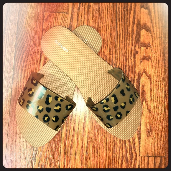 Old Navy Shoes - Old Navy Cheetah Slides